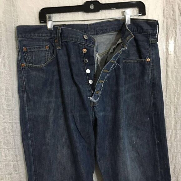 Levi's 501 Denim Jeans 38x30 - Picture 5 of 11